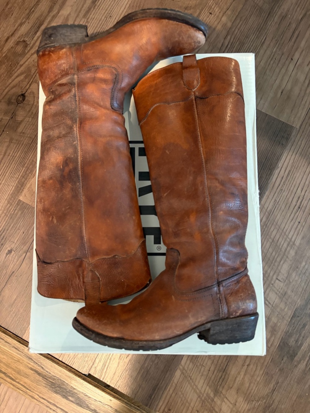 Women’s Frye carson lug Leather Tall Riding Boots